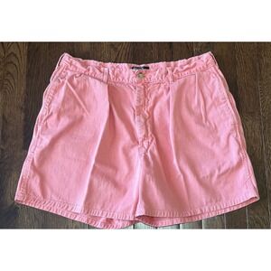 Vtg Polo Ralph Lauren Shorts 36 Pink Pleated Made in USA 5' Inseam